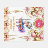 Polaire Couverture de grand-mère personnalisée drôle anniv (Devant (Horizontal))