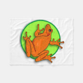 Polaire Couverture de grenouille orange (Devant (Horizontal))