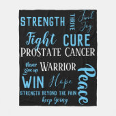 Polaire Couverture de guerrier de cancer de la prostate (Devant)