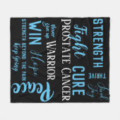 Polaire Couverture de guerrier de cancer de la prostate (Devant (Horizontal))