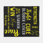 Polaire Couverture de guerrier de cancer de la vessie (Devant (Horizontal))