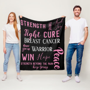 Polaire Couverture de guerrier de cancer du sein