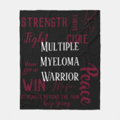 Polaire Couverture de guerrier de myélome multiple (Devant)