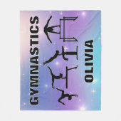 Polaire Couverture de gymnastique violet turquoise (Devant)