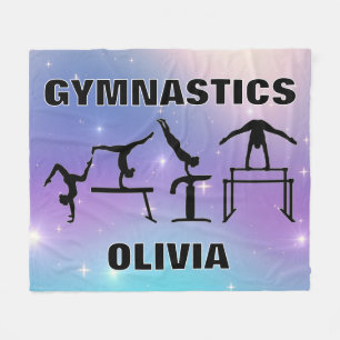 Polaire Couverture de gymnastique violet turquoise
