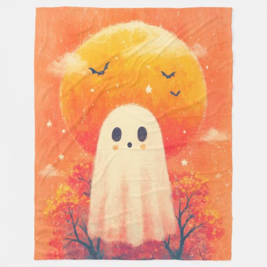 Polaire Couverture de Halloween mignonne et confortable (Devant)