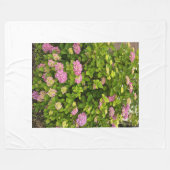 Polaire Couverture de jardin à fleurs roses (Devant (Horizontal))