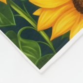 Polaire Couverture de jet ADOM Bright Sunflower (Coin)