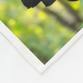 Polaire Couverture de jet ADOM Fleurs Noires Rares (Coin)