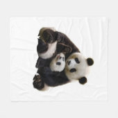 Polaire Couverture de jet ADOM Premium Panda Bear pour nur (Devant (Horizontal))