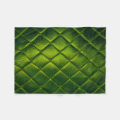 Polaire Couverture de jet ADOM verte à texture matelassée (Devant (Horizontal))