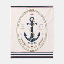 Couverture de jet classique nautique Sailorcore