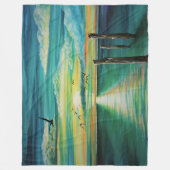 Polaire Couverture de jet d'ouatine de coucher du soleil (Devant)