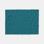 Polaire Couverture de jet en molleton sarcelle foncé uni (Devant (Horizontal))