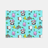 Polaire Couverture de la flotte d'animaux de ferme (Devant (Horizontal))