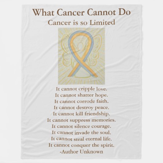 Polaire Couverture de la flotte d'art de l'or et du gris (Devant)