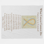 Polaire Couverture de la flotte d'art de l'or et du gris (Devant (Horizontal))