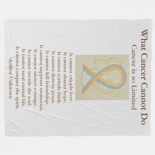 Polaire Couverture de la flotte d'art de l'or et du gris (Devant (Horizontal))