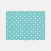 Polaire Couverture de la flotte de la Polka Sky Turquoise (Devant (Horizontal))