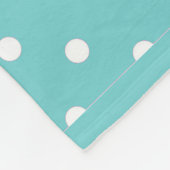 Polaire Couverture de la flotte de la Polka Sky Turquoise (Coin)