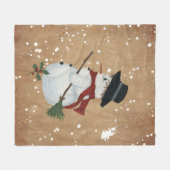 Polaire Couverture de la flotte de Snowman du pays (Devant (Horizontal))