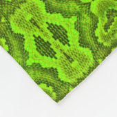 Polaire Couverture de la flotte de texture de serpent vert (Coin)