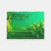 Polaire Couverture de la forêt de bambou vert ADOM (Devant (Horizontal))