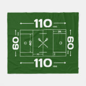 Polaire Couverture de lacrosse - conception de champ de (Devant (Horizontal))