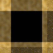 Polaire Couverture de lancer personnalisée noire et or pou