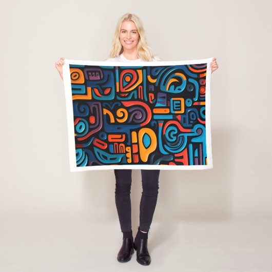 Polaire Couverture de l'art tribal abstrait (En situation)