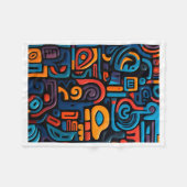 Polaire Couverture de l'art tribal abstrait (Devant (Horizontal))