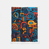 Polaire Couverture de l'art tribal abstrait (Devant)