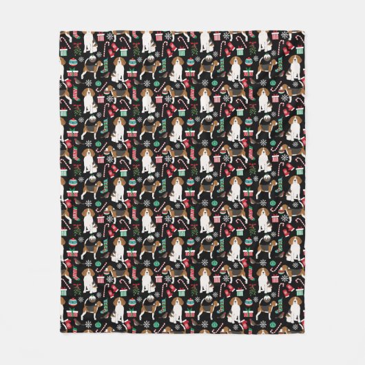 Polaire Couverture de l'Beagle de Noël (Devant)