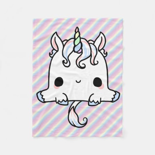 Polaire Couverture de licorne de Kawaii (Devant)