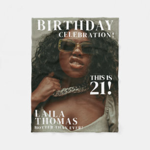 Polaire Couverture de magazine de fête d'anniversaire pers