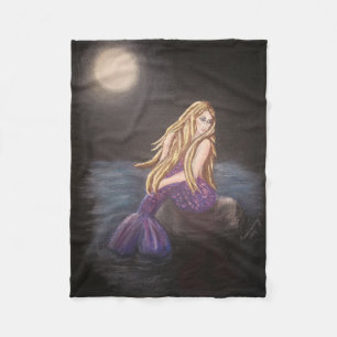 Polaire Couverture de minuit d'ouatine de sirène