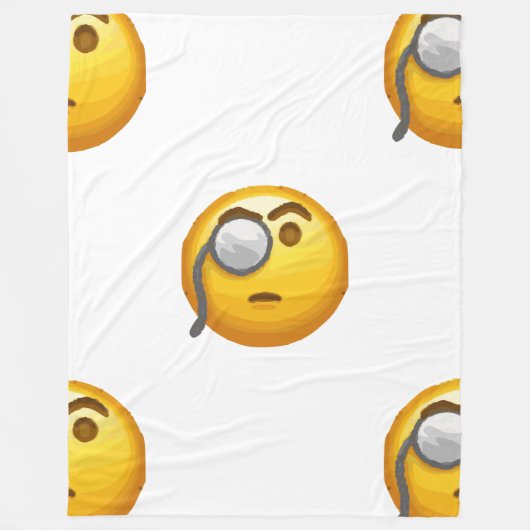 Polaire couverture de monocle émoji (Devant)