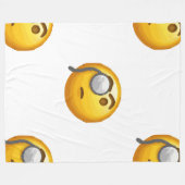 Polaire couverture de monocle émoji (Devant (Horizontal))
