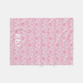Polaire Couverture de monogramme de lis de Pâques (Devant (Horizontal))