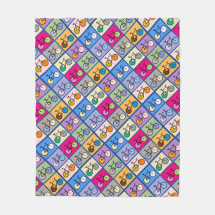 Polaire Couverture de motif de boîte de bicyclette d'art