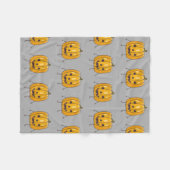 Polaire Couverture de motif de citrouille de Halloween (Devant (Horizontal))