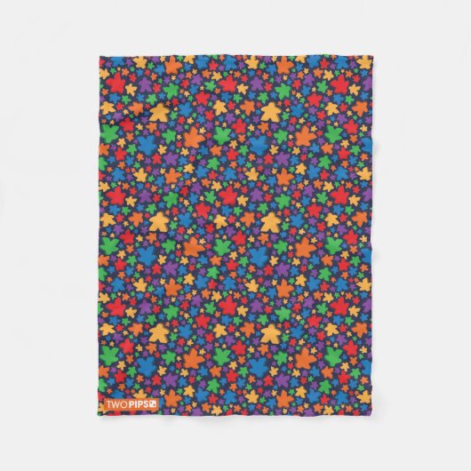 Polaire Couverture de motif de Meeple (Devant)