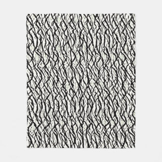 Polaire Couverture de motif rayé