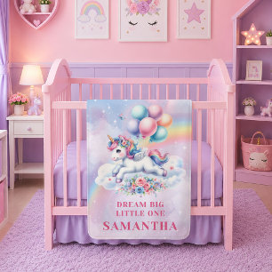 Polaire Couverture de naissance Magique Licorne Fille Anni