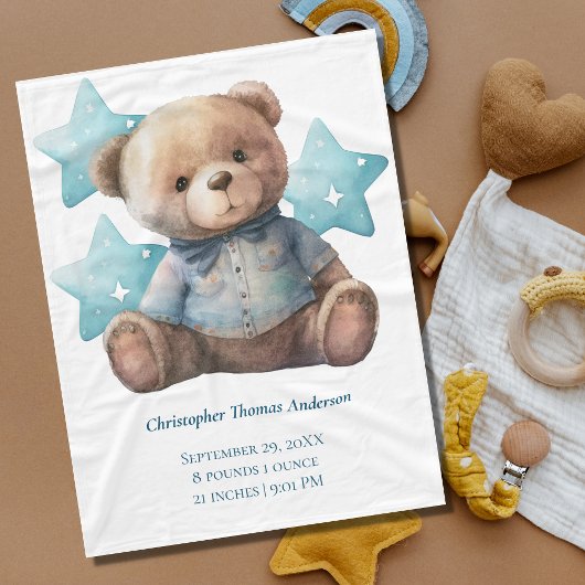 Polaire Couverture de naissance statistiques bébé ours ble
