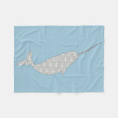 Polaire Couverture de Narwhal (Devant (Horizontal))