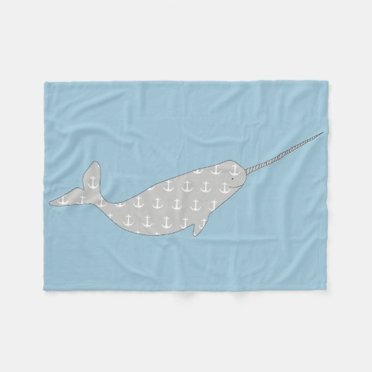 Polaire Couverture de Narwhal (Devant (Horizontal))