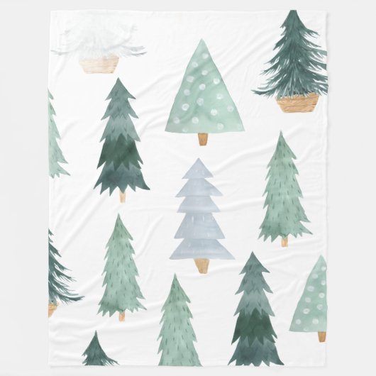 Polaire Couverture de Noël Arbre Cosy (Devant)