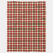 Polaire Couverture de Noël classique rouge vert Tartan (Devant)