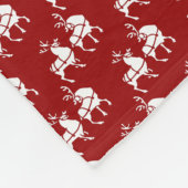 Polaire Couverture de Noël Couverture de la flotte de renn (Coin)